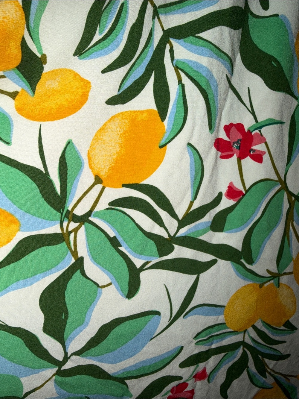 Ava & Viv Yellow Lemon Print Midi Dress - Picture 9 of 9